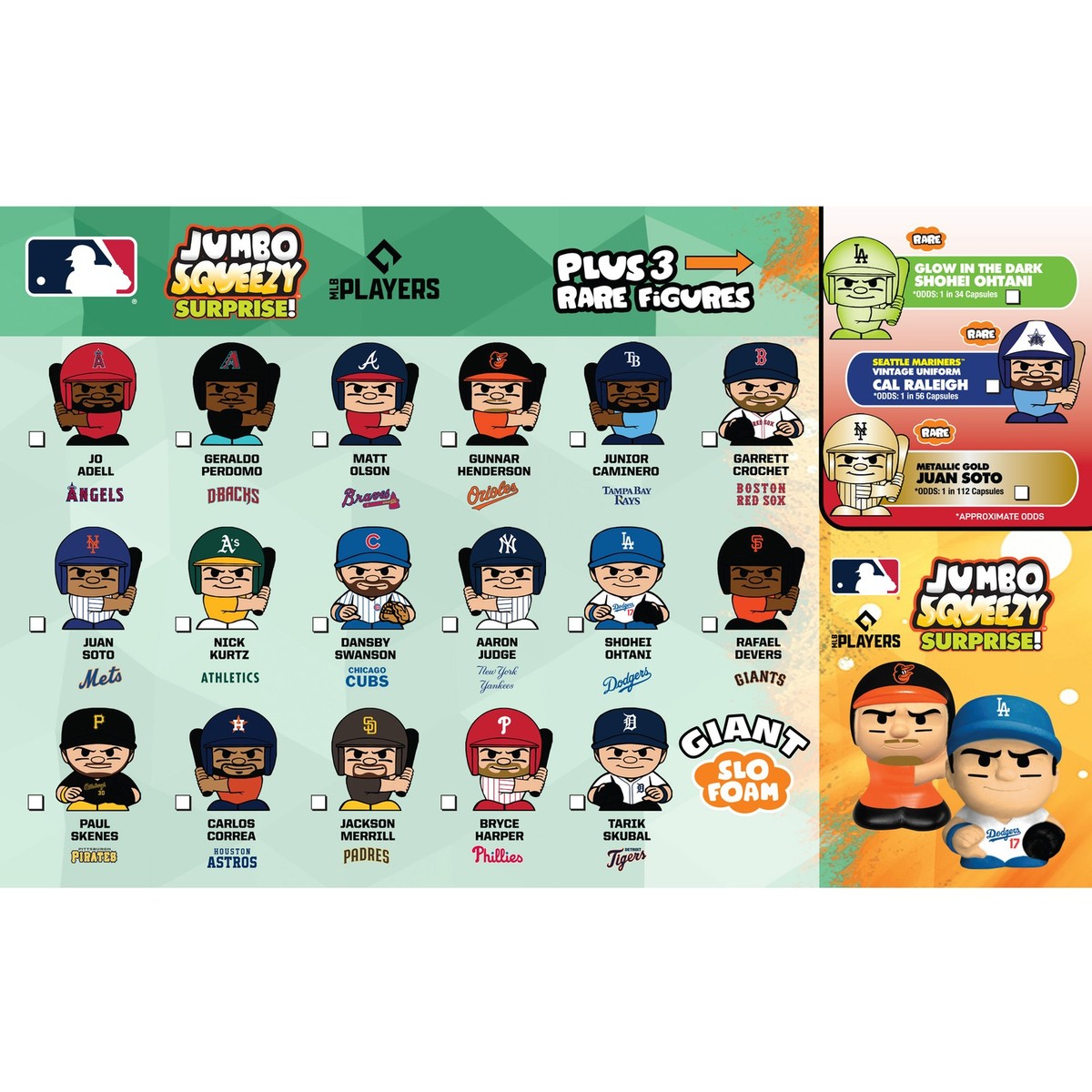 MLB Baseball Jumbo SqueezyMates Capsule - Series 6 - 2026 | eBay