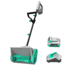 Litheli Cordless Snow Shovel, 20V 12-Inch Battery Powered Snow Thrower,