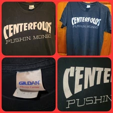 Centerfolds Pushin Mongo Distressed Pop Skate Punk Rock Band T-Shirt L