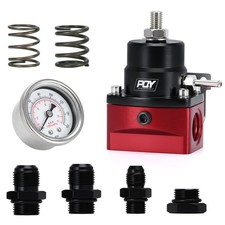 Adjustable Efi Fuel Pressure Regulator Kit 3-70 Psi An8 Feed An6 Return Line