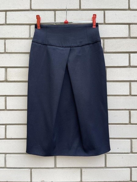 Women Emporio Armani Skirt Purple Wool 38 / M / 46