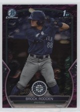 2023 Bowman Draft Chrome Fuchsia Lunar Refractor /199 Brock Rodden #BDC-171 09an