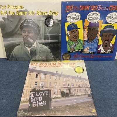 Not The Same Blues Crap 1, 2, & 3 Lot Fat Possum RecordsLP Vinyl Record Colored