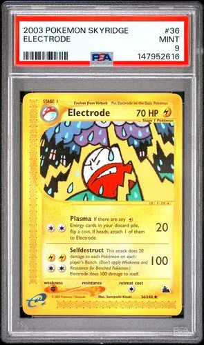 2003 POKEMON SKYRIDGE #36 ELECTRODE PSA 9