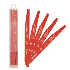 VEVOR Reciprocating Saw Blades 25 Pack 6/12 TPI Bi-Metal for Nail-Embedded Wood