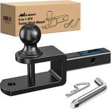 Nilight 3 in 1 ATV UTV Multi Hitch Mount with 1-7/8 inch Ball Hitch