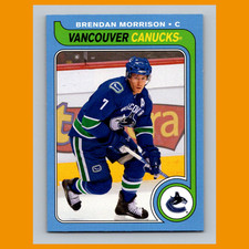 Brendan Morrison #76 2008-09 O-Pee-Chee 1979-80 Retro Vancouver Canucks Hockey