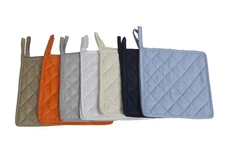 Pot Holders 100% Cotton (Pack of 10) Pot Holder 7" x 7" Square, Solid (Multi ...