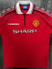 Original Umbro Manchester United 1998/1999 Home Shirt Mens Large L
