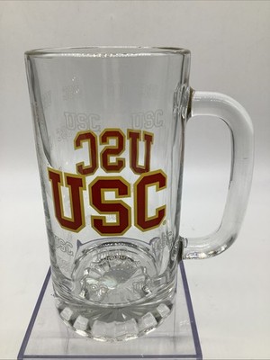 USC Trojans Football Glass Beer Mug New Officially Licensed