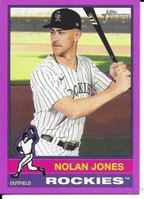 2025 Topps Heritage - Nolan Jones #139 Light Purple Border