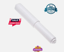 QUALITY TOILET ROLL HOLDER ROLLER White Replacement Spindle Spring Standard Size