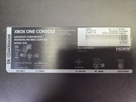 1TB Microsoft Xbox One With Original Box Cords And One Controller
