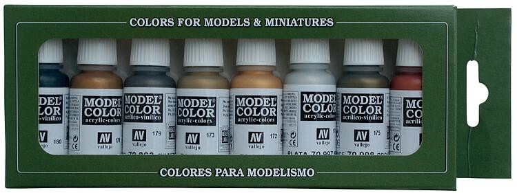 Vallejo 70.118 - Color Set, Metallic Color, 8 x 17 ml - New