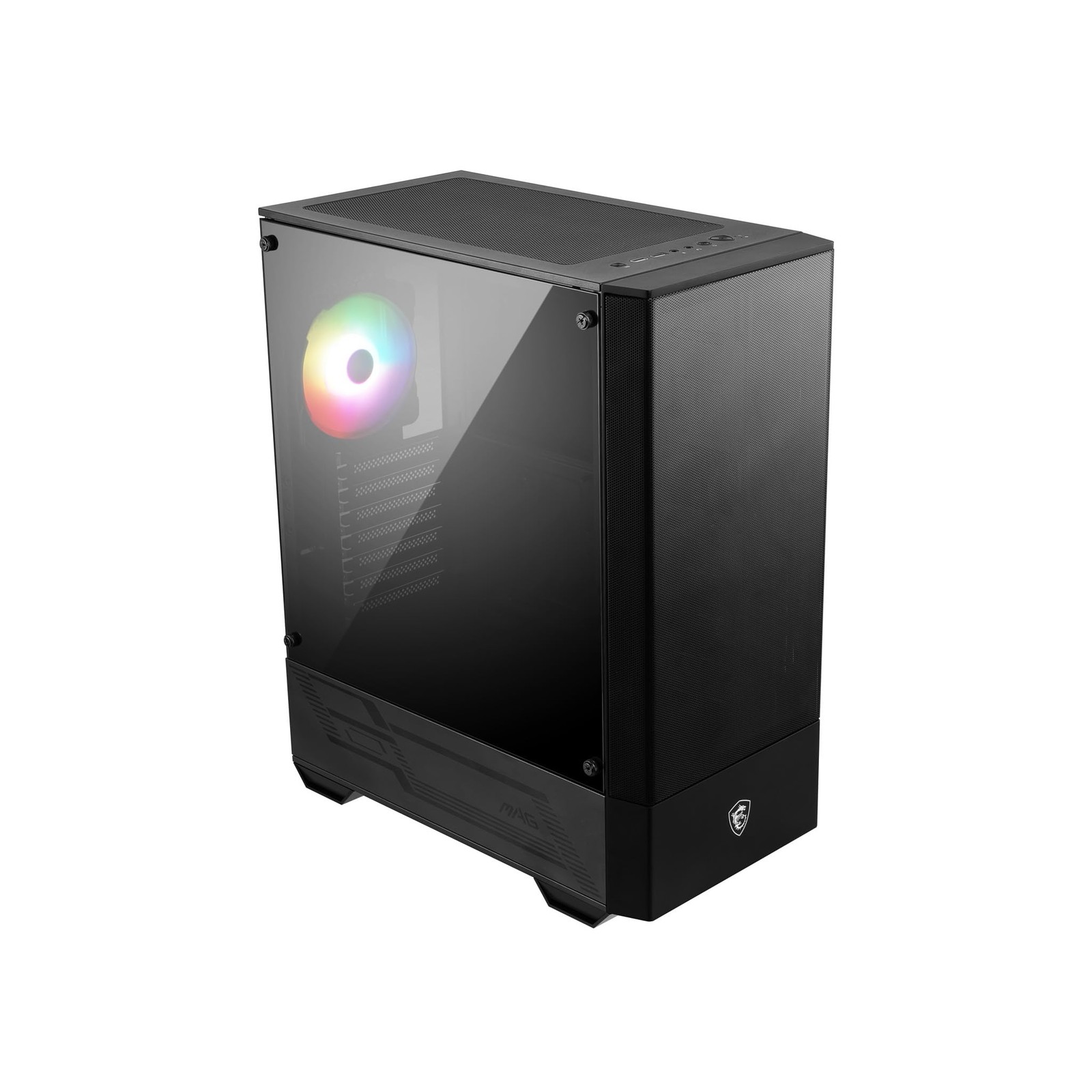 Boîtier PC Gaming Moyen Tour Noir MAG Forge 110R ATX avec Ventilateur 120mm ARGB