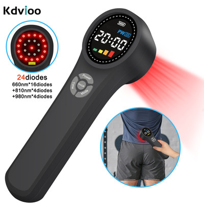 Class 3B Cold Laser Therapy Device 810nm 980nm 24 Diodes 1760mW for Chronic Pain