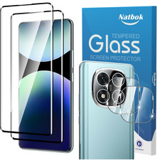 2 2 Pack 3D Screen Protector for Redmi Note 14 Pro 5G with Camera Lens Protecto