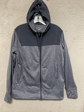 Adidas Womens hoodie Sweater Size XL Blue Full Zip Adult Polyester
