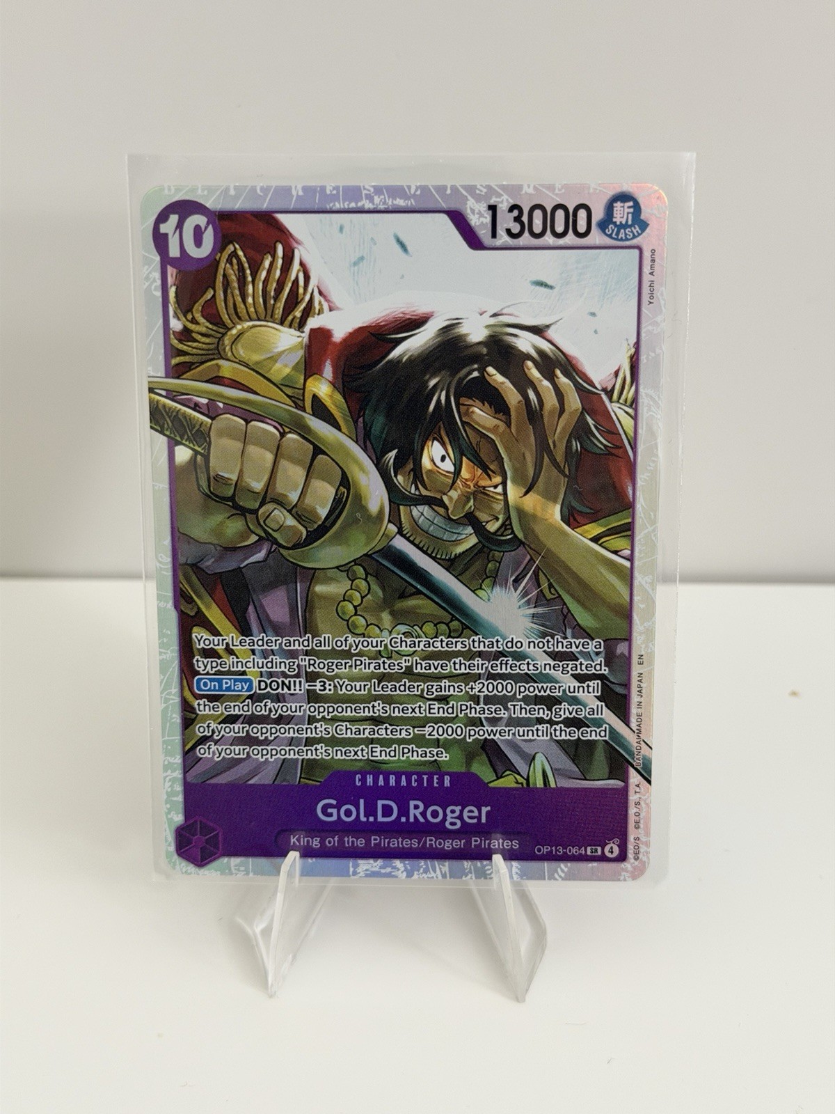 Gol. D. Roger (SR) Op13-064 One Piece Card Carrying On His Will English