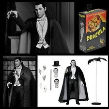 Dracula of Carfax Abbey Black and White 7 inch Neca Action Figure Universal