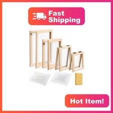 Oqqlin Paper Making Screen Kit Wooden Frame 4 Sizes
