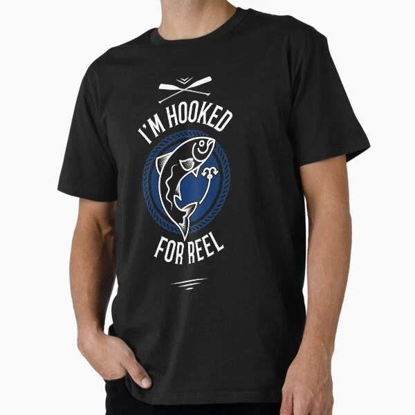 Fishing Got Me Hooked Fishing Tournament Premium T-Shirt M-2XL Gift,