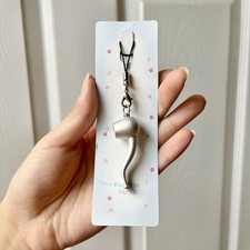 Silver earbud / Airpod phone charm