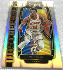2023-24 Select Basketball Trae Young Atlanta Hawks Unstoppable Silver Prizm #7