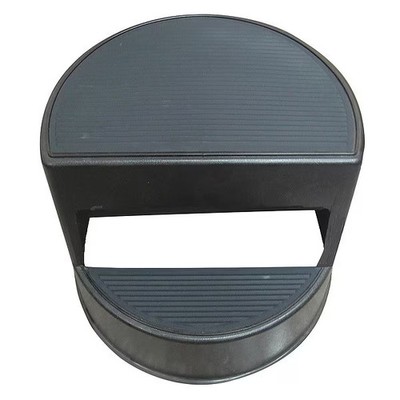 Zoro Select 5M656 Round Office Stool, 2 Steps, 350 lb Load Capacity, 1