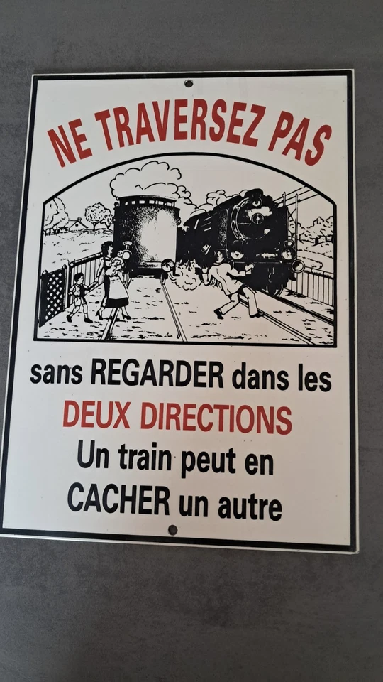 plaque émaillée sncf train - Photo 2/3