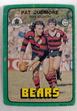 1978 SCANLENS RUGBY LEAGUE Pat Cudmore Card #90 North Sydney Bears 