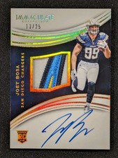 2016 Immaculate Collection Joey Bosa GOLD ROOKIE Patch Auto /25 RPA RC Chargers