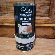 Rubio Monocoat Oil Plus 2C Pure Set 1.3L Component A + Accelerator B 0% VOC