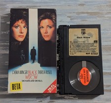 Black Widow 1987 Betamax Tape Beta Debra Winger Theresa Russell Dennis Hopper