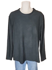 NEW Nomads Black Long Sleeve Pullover Waffle Thermal Shirt Mens Size Large L NWT