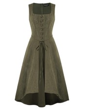 Scarlet Darkness Renaissance Dress Women Pirate Halloween Witchy Cosplay Over...