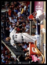 Jesus Aguilar 2018 Topps Update #US122 Brewers MLB READ FREE SHIP AutographDen