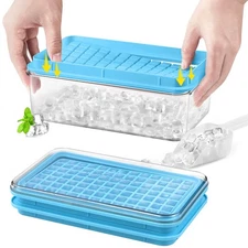 Mini Ice Cube Tray with Lid and Storage Bin, 273 Pcs Small Ice Cubes Maker