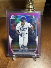2023 Bowman Chrome 1st Brock Jones Fuchsia Refractor 028/199 SP Rays