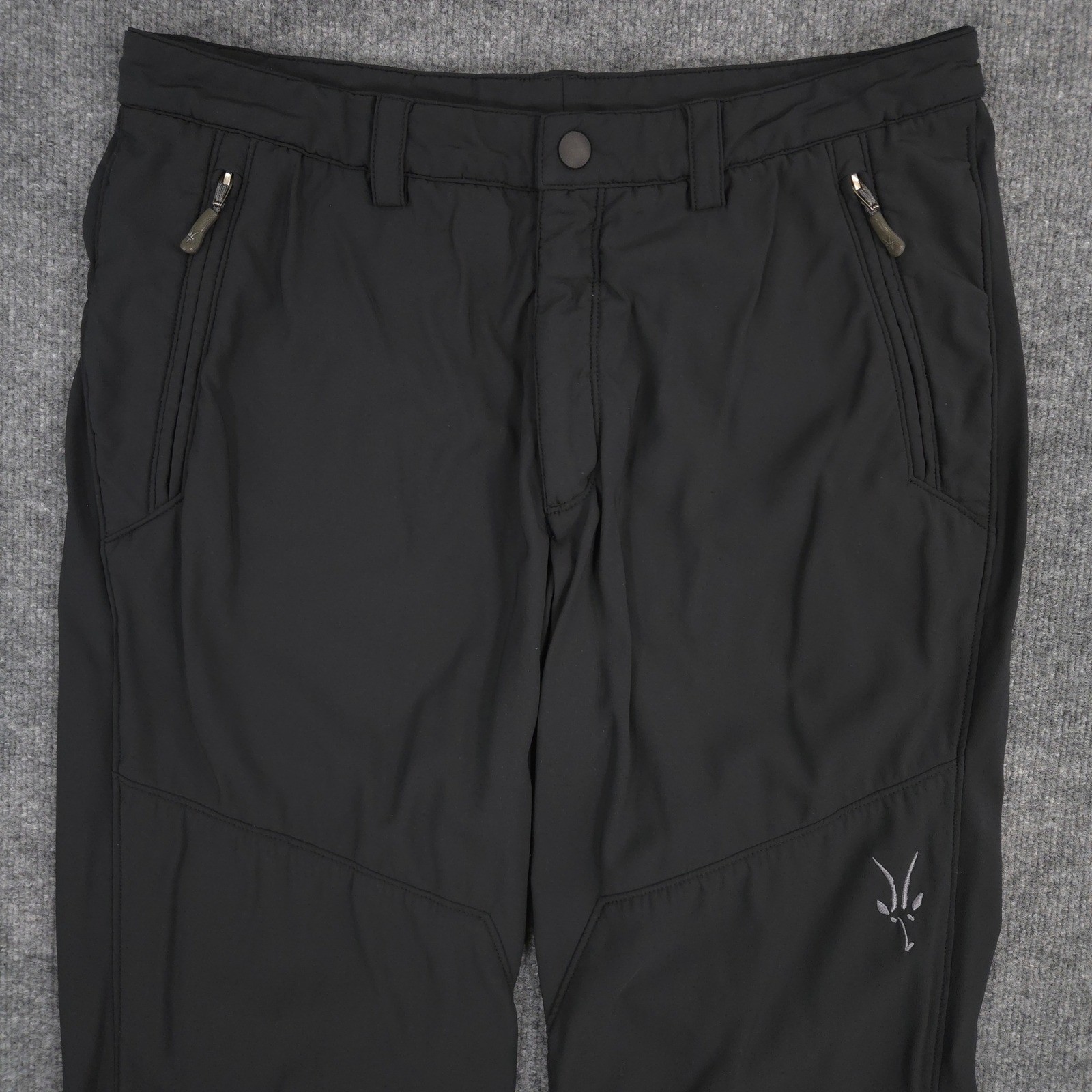Ibex Pants Mens 34X34 Black Climawool Lite Softshell Outdoor Performance Hiking