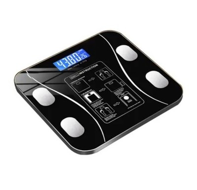 Smart Body Fat Scale LED Display High Precision Sensors BMI Analyzer 400lb