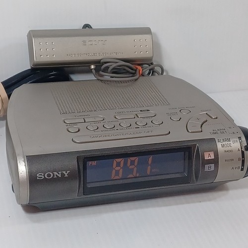 Sony ICF-C255RC Dream Machine FM/AM Radio Controlled Clock Radio TESTED - Picture 2 of 9