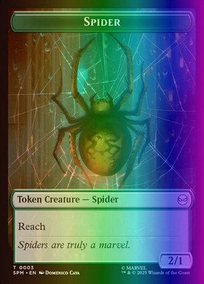 MTG Token - Spider // Treasure (3/314) Marvel's Spider-Man LP FOIL
