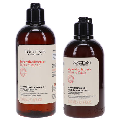 L'Occitane Intensive Repair Shampoo 10.1 oz & Intensive Repair Conditioner 8.4