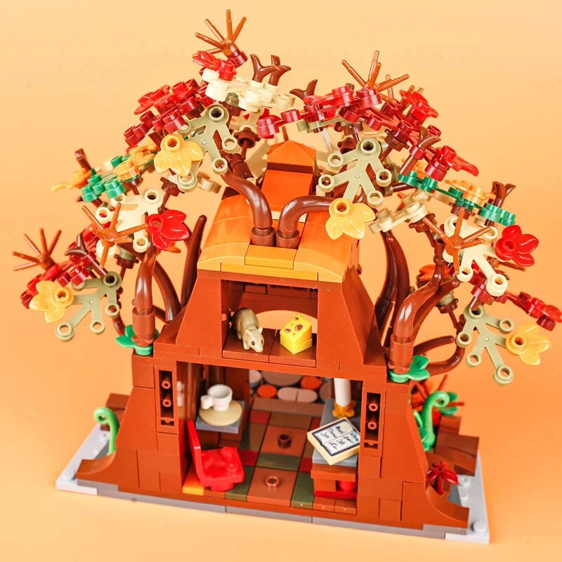 Tablón de anuncios sin usar, en caja, estufa de hoguera calle de la ciudad medieval para juego de bloques de construcción LEGO Foto 4 de 4