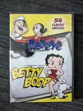 Popeye and Betty Boop DVD - 54 Classic Cartoons - LIKE NEW  PARTIALLY SEALED