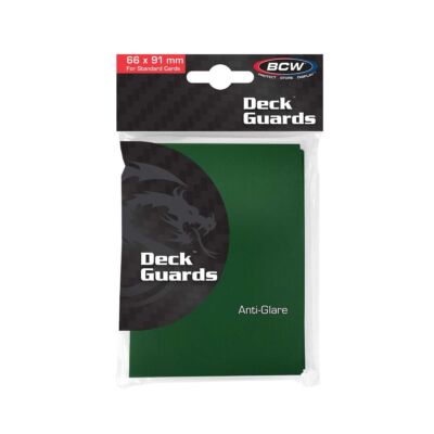 60 pks of 50 (3000) BCW Green Double Matte Deck Guard Std Sized Card Sleeves
