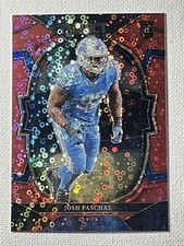 Josh Paschal RC 2022 Select Football Concourse Level Red Disco Prizm #11/49 SP