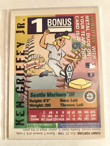 Ken Griffey Jr Seattle Mariners 1990–2021 / 4 Different Cards—ALL NEAR MINT - Picture 9 of 10