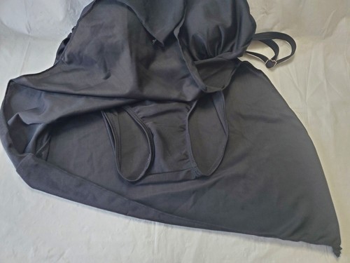 Women's Size Medium One Piece Swimsuit Bathing Suit Black - Picture 7 of 7